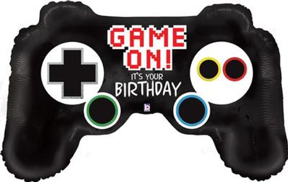 36inch Game Controller Birthday (D) Packaged - Foil Balloons